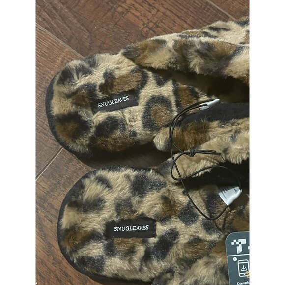 Snug Leaves Women's Fuzzy Scuff Slippers Soft Comfy Memory Foam Non-slip 9-10 - Picture 3 of 16